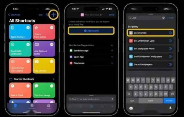 黎川苹果14锁屏维修店分享iPhone14升级iOS16.4后如何创建锁屏快捷方式 